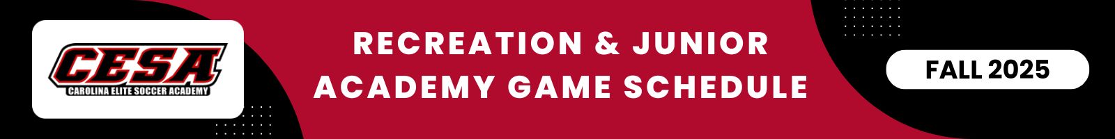 Fall Game Schedule